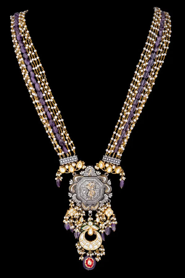 Amethyst Silver Necklace