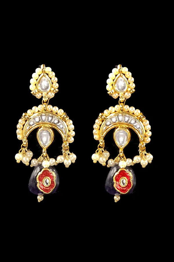 Amethyst Chandkali Earrings