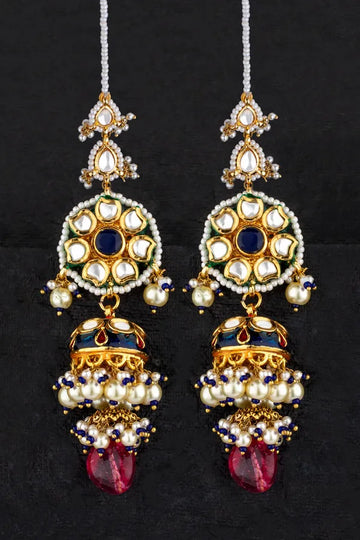 Blue Tourmaline Jhumki