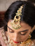 Chandrika Green Hints Gold Maang Tikka