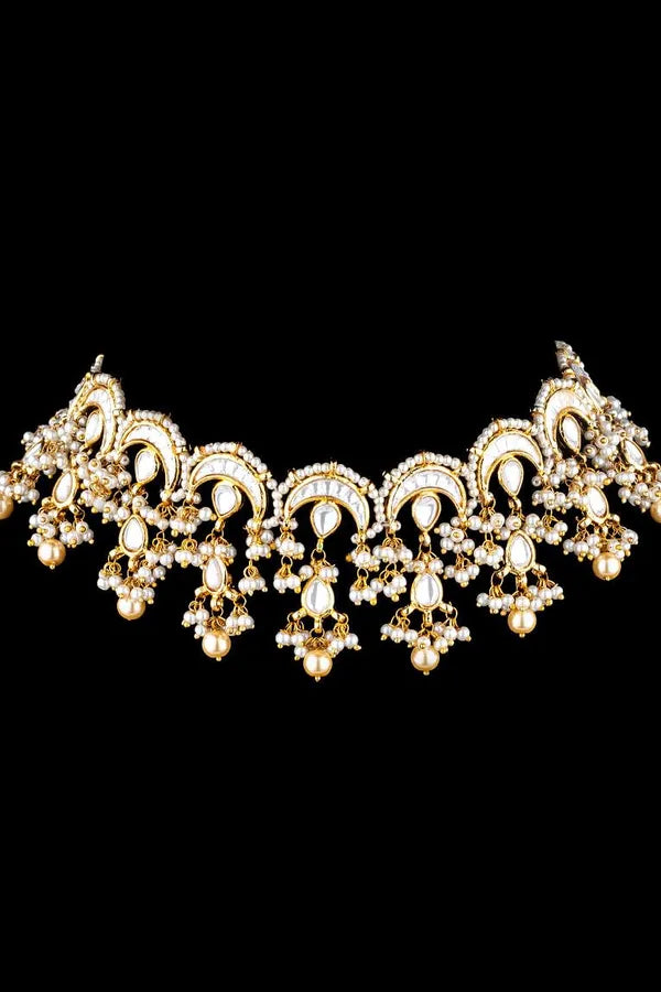 Pearls Chand Kundan Necklace
