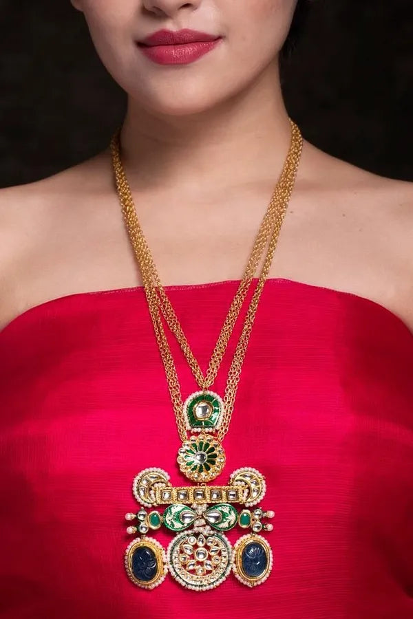 Statement Kundan Pendant Necklace