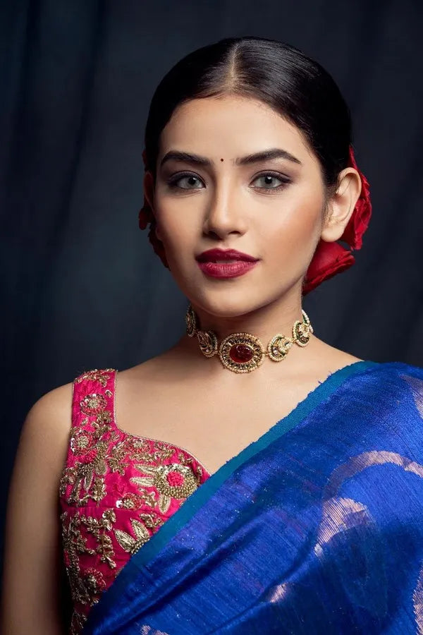 Kundan Ruby Choker