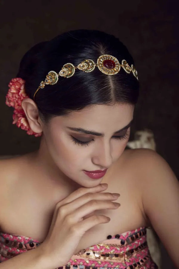 Kundan Ruby Choker