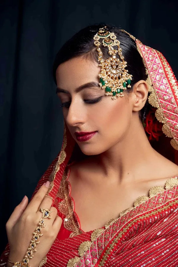 Kundan Green Drops Passa