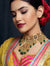 Statement Kundan Green Drops Choker Necklace
