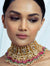 Statement Pink & Green Tourmaline Bridal Choker Necklace
