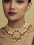 Statement Pink & Green Tourmaline Kundan Choker Necklace