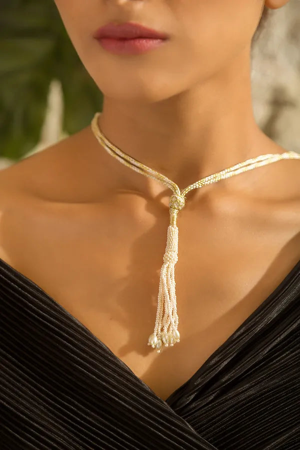 Statement Silver & Gold Zirconia Choker Necklace