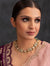 White Kundan Round & Petal Pearls Necklace