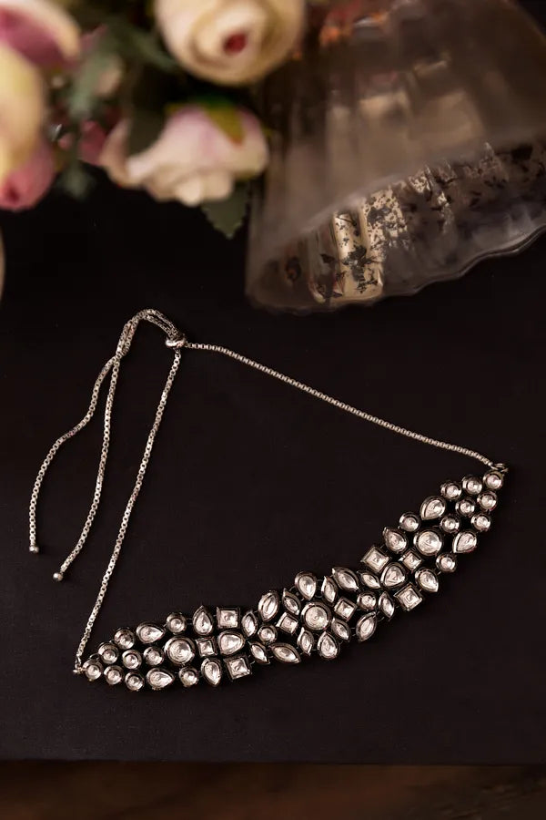 Antique White Kundan Choker