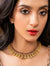 Statement Red & Gold Flower Kundan Choker Necklace