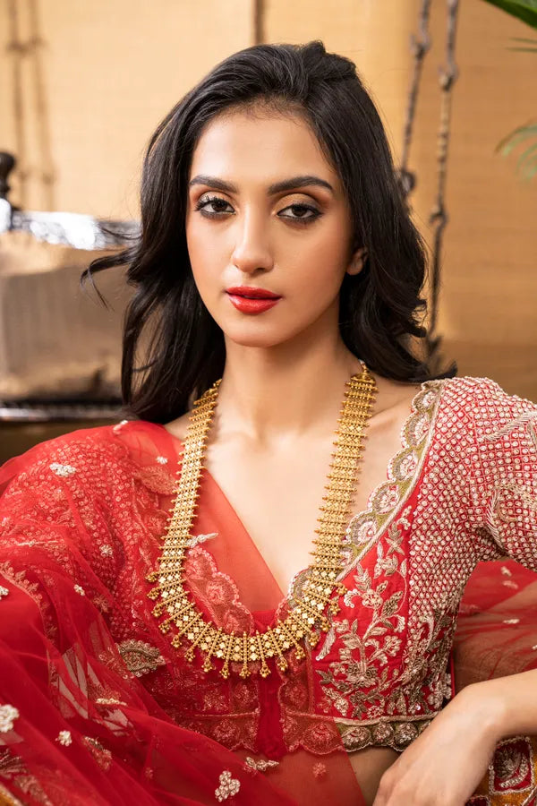 Gold Tone Long Necklace