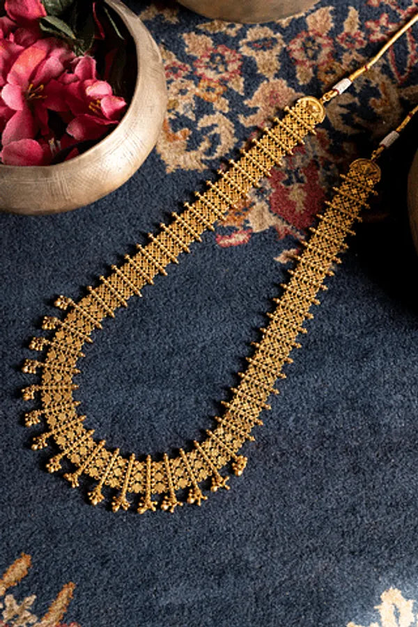 Gold Tone Long Necklace