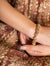 Golden Flower Kundan Bangle