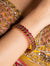 Red Kundan Two Petal Kada
