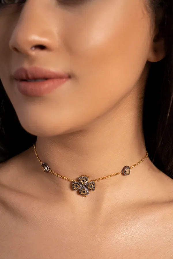 Triangle Zircon Necklace