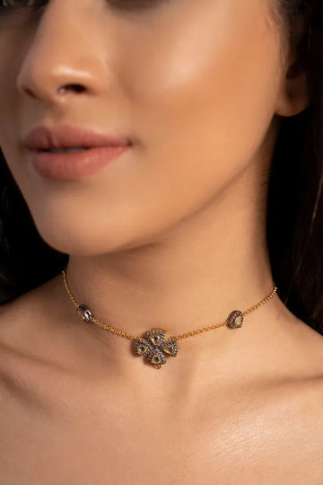 Triangle Zircon Necklace