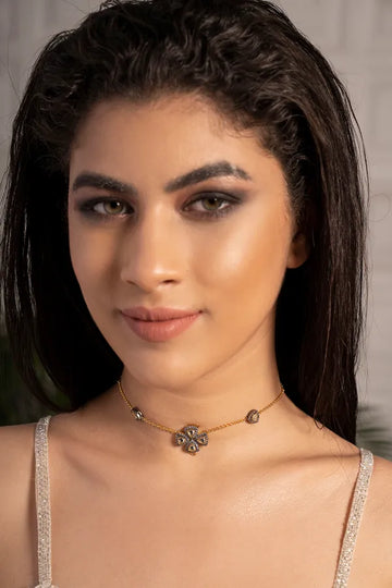 Triangle Zircon Necklace