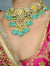 Statement Gold & Green Meenakari Kundan Choker Necklace