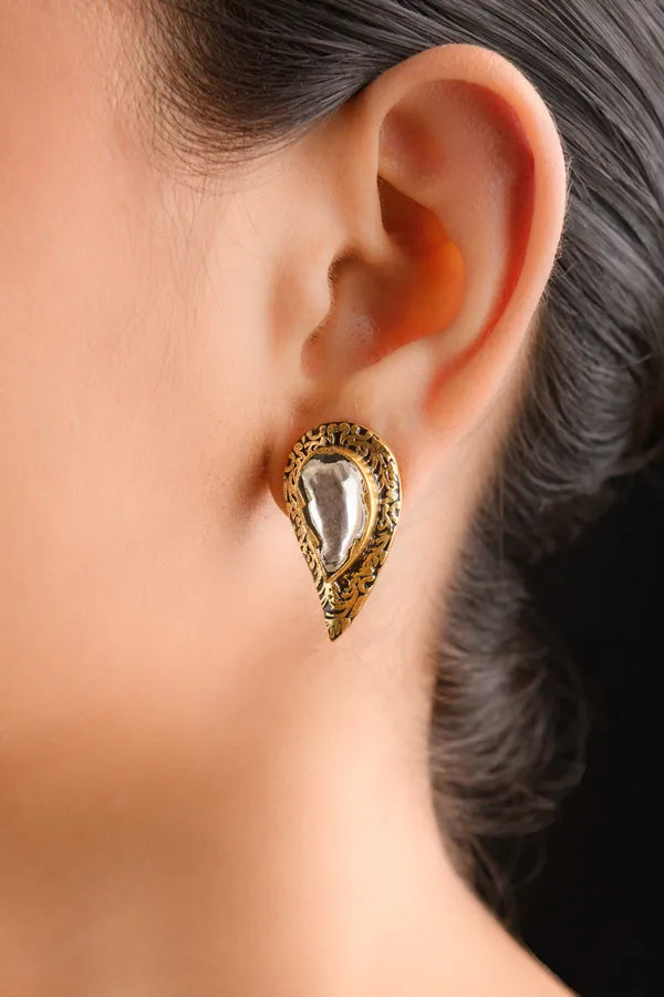 Antique Gold Studs Earrings