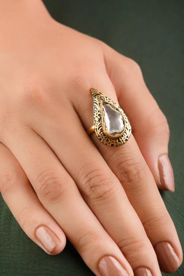 Antique Gold Cocktail Ring