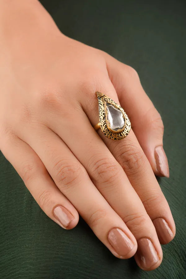 Antique Gold Cocktail Ring