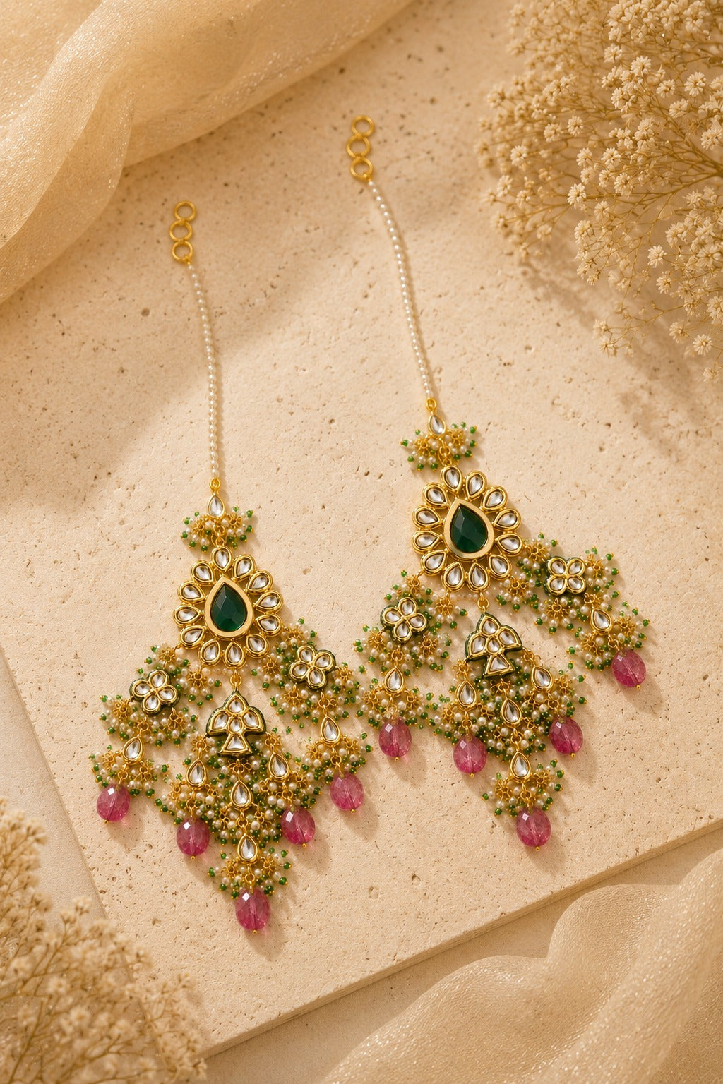 Green Dewdrop Tourmaline Earrings