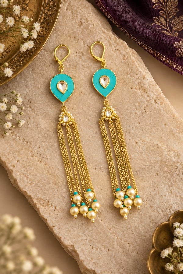 Feroza Drop Dangler Earrings