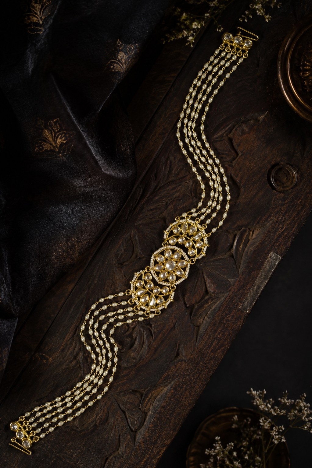 Golden Kundan Matha Patti