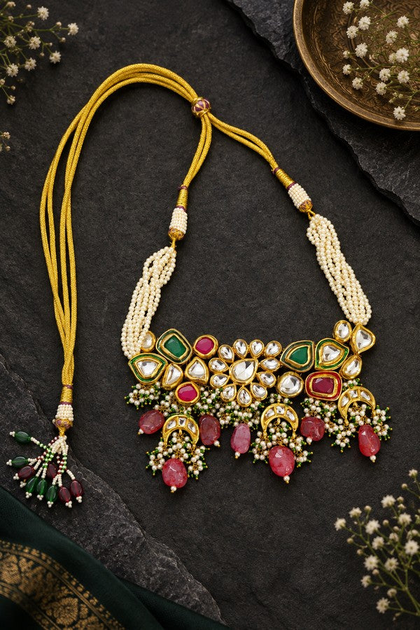 Assymmetric Red Rocks Choker Necklace
