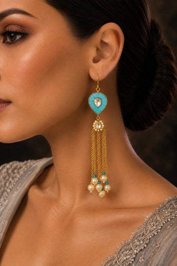 Feroza Drop Dangler Earrings