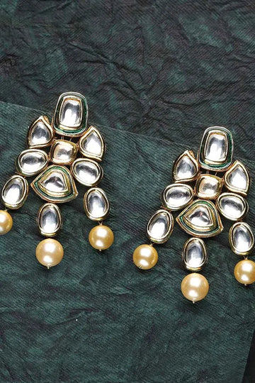 Pearl & Kundan Earrings