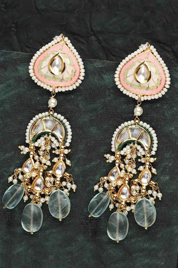 Pastel Pink Barium Danglers