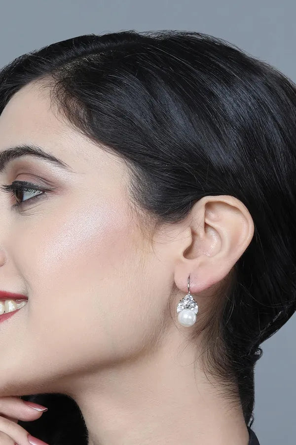 Mini Zirconia Pearl Danglers