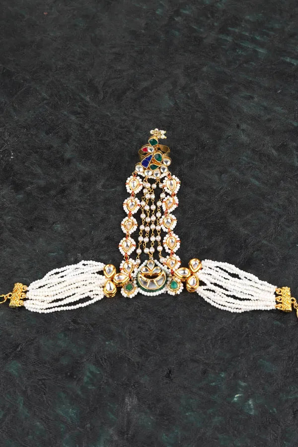 Multi Color Kundan Haathphool