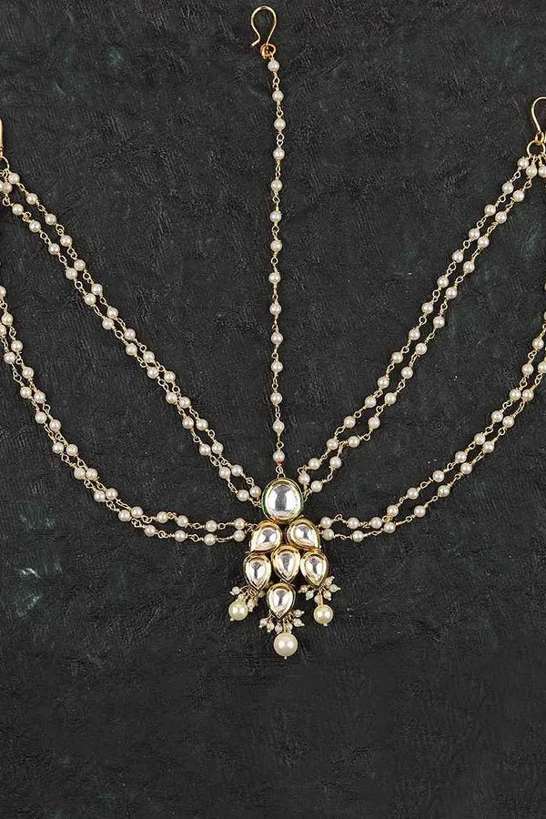 Pearl & Kundan Matha Patti