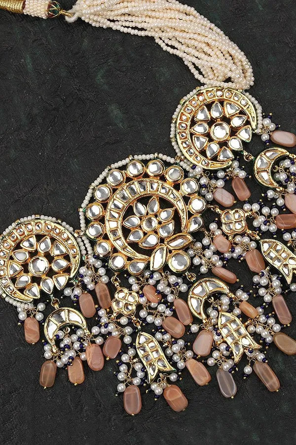 Kundan Round Trippling Choker