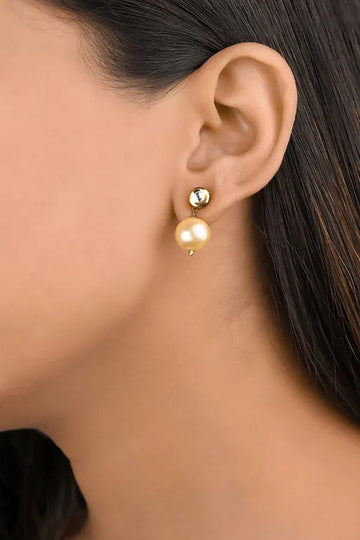 Kundan & Pearl Stud Earrings