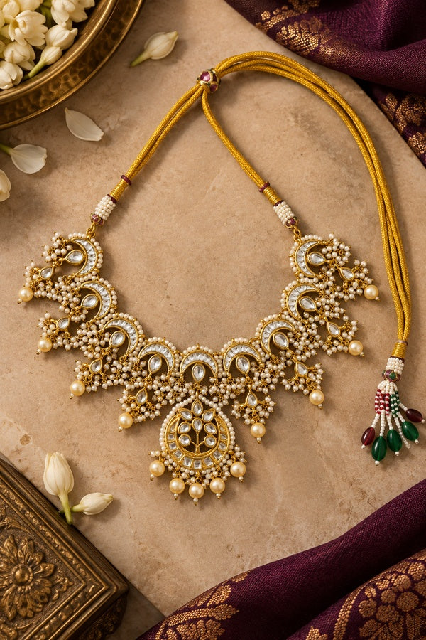 Pearl Kundan Choker