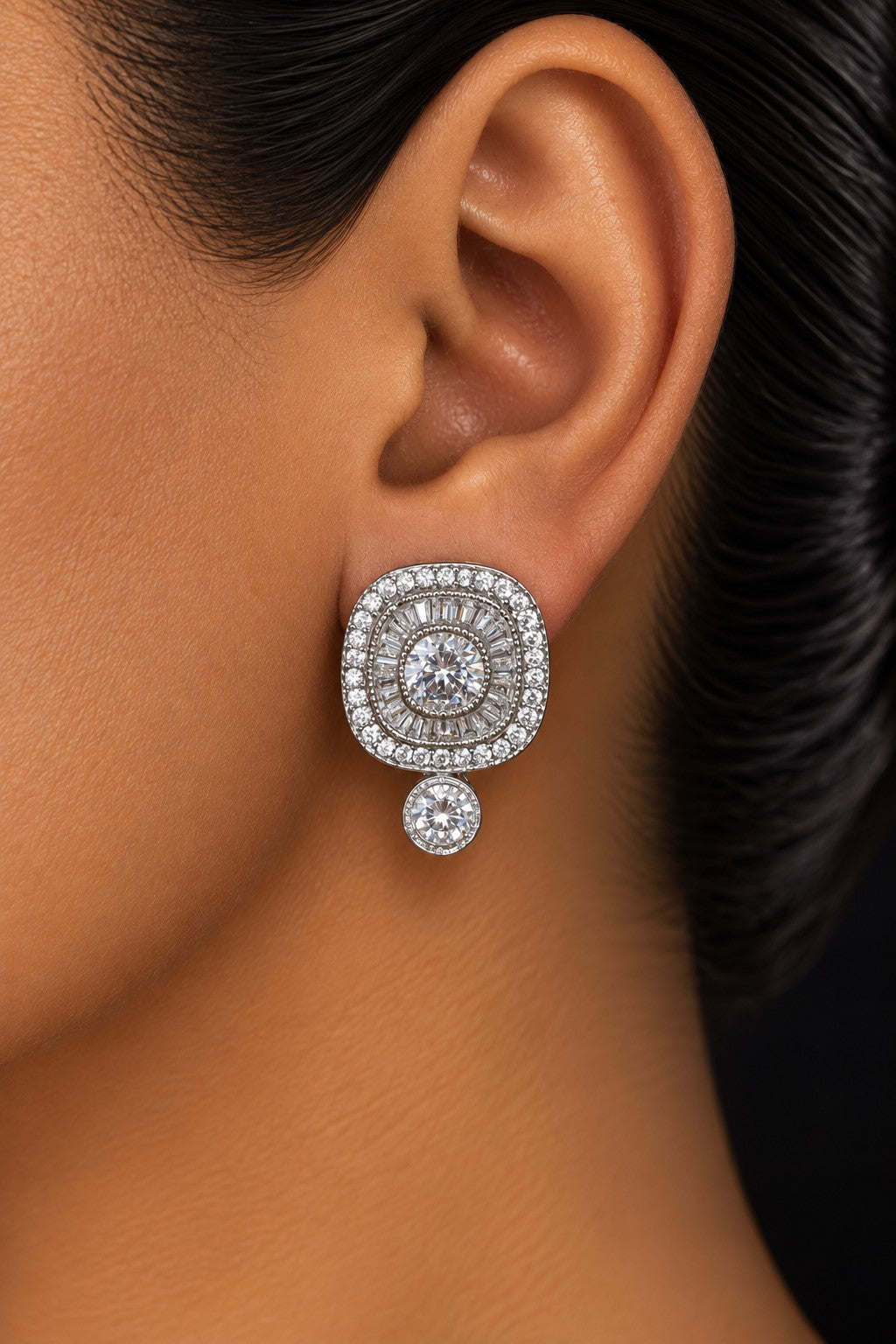 Silver Zirconia Studs