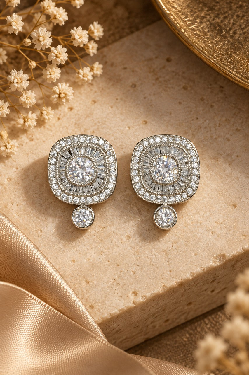 Silver Zirconia Studs